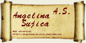 Angelina Šujica vizit kartica